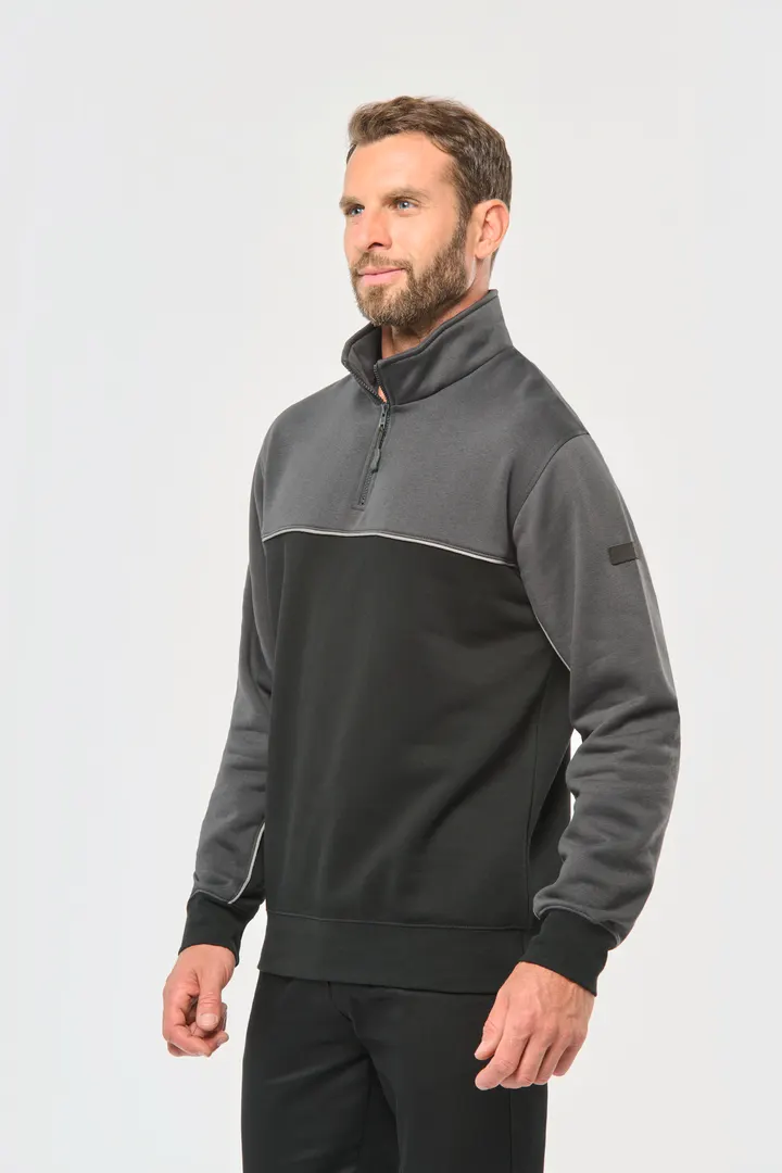 Umweltfreundliches Unisex-Sweatshirt mit Reißverschlusskragen 11