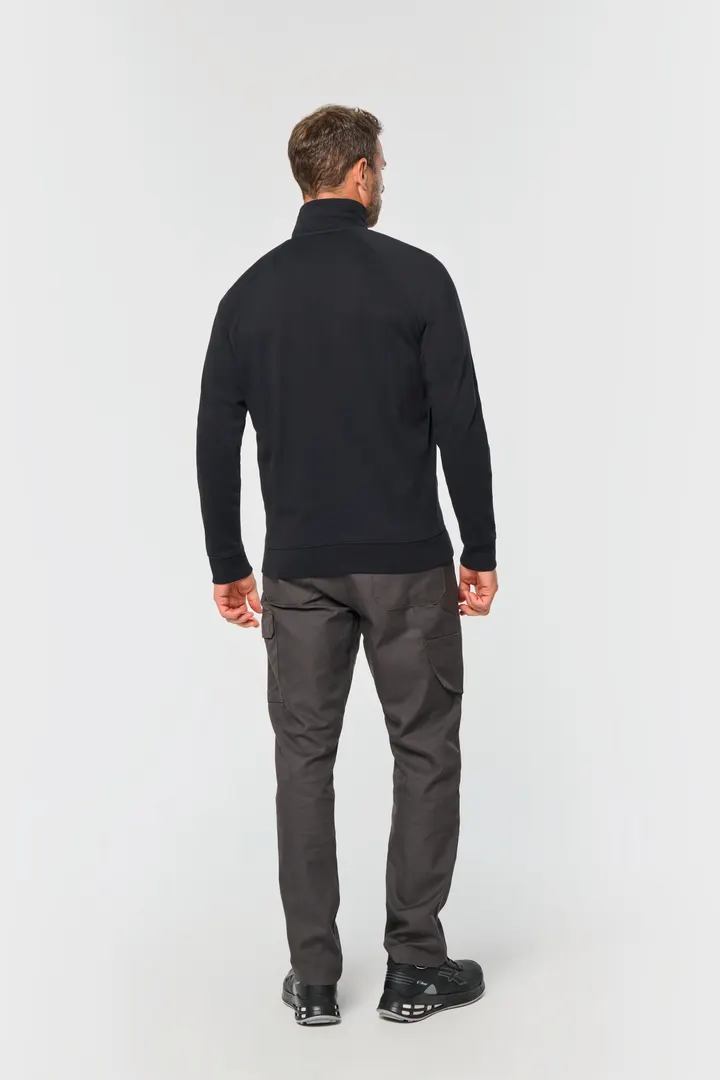Veste molleton coton manches raglan unisexe 4