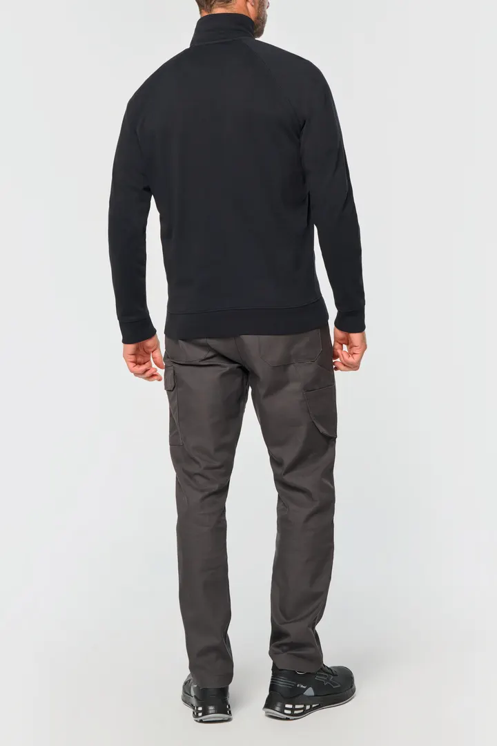Veste molleton coton manches raglan unisexe 3