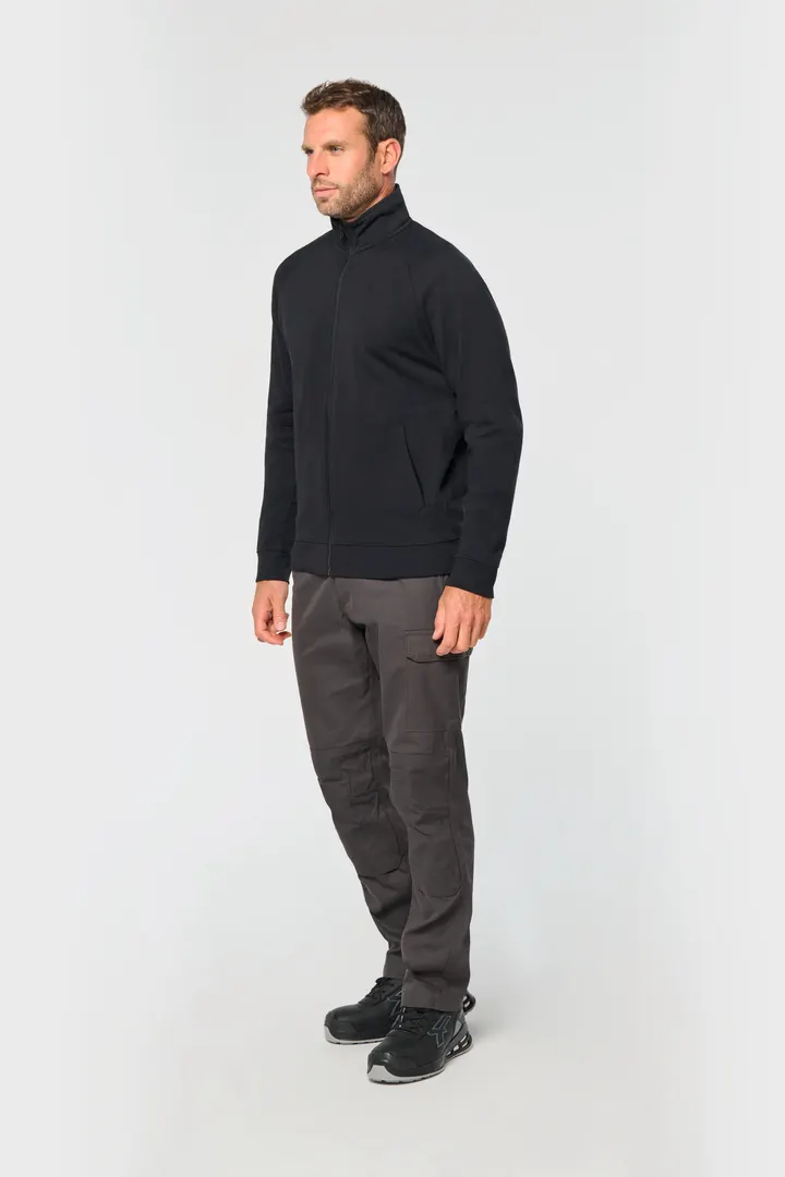 Veste molleton coton manches raglan unisexe 2