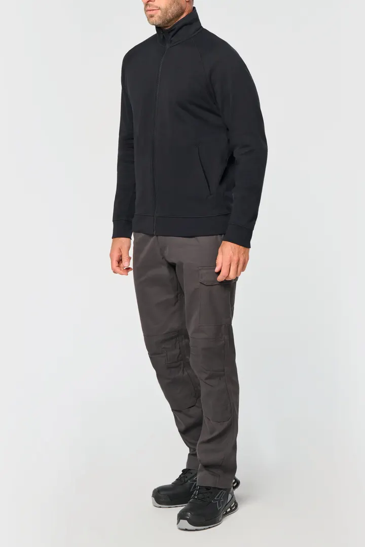 Veste molleton coton manches raglan unisexe 1