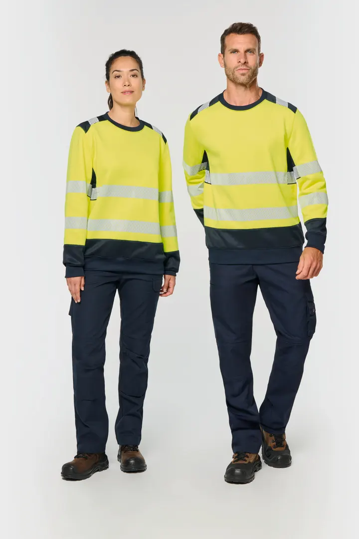 Recyceltes Sicherheitssweatshirt Rundhalsausschnitt 4
