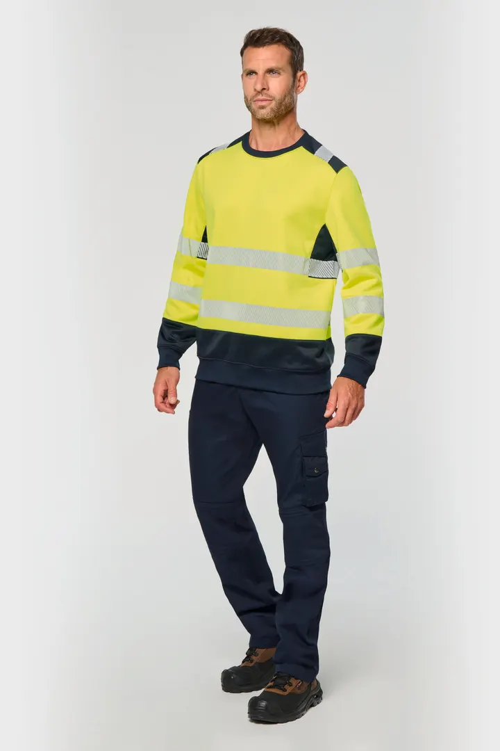 Recyceltes Sicherheitssweatshirt Rundhalsausschnitt 9