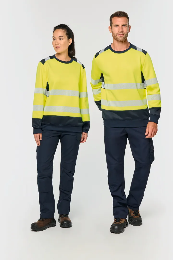 Recyceltes Sicherheitssweatshirt Rundhalsausschnitt 2