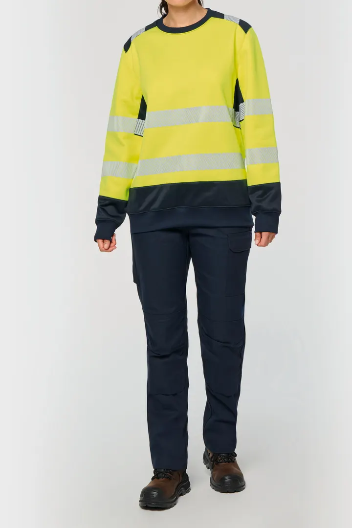 Recyceltes Sicherheitssweatshirt Rundhalsausschnitt 1