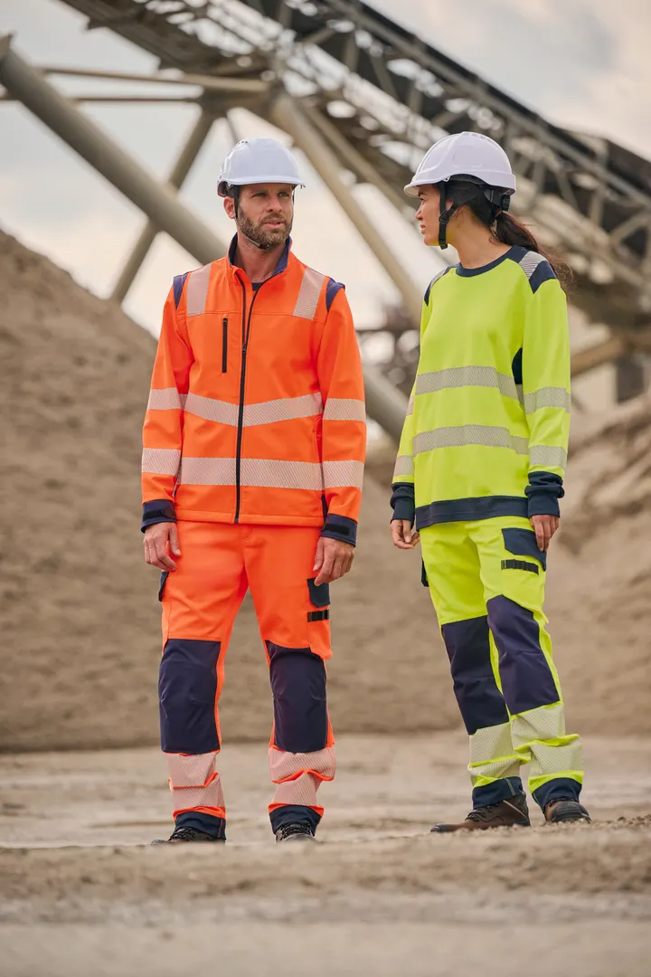 Recycelte Safety Softshell-Jacke mit abnehmbaren Ärmeln 6