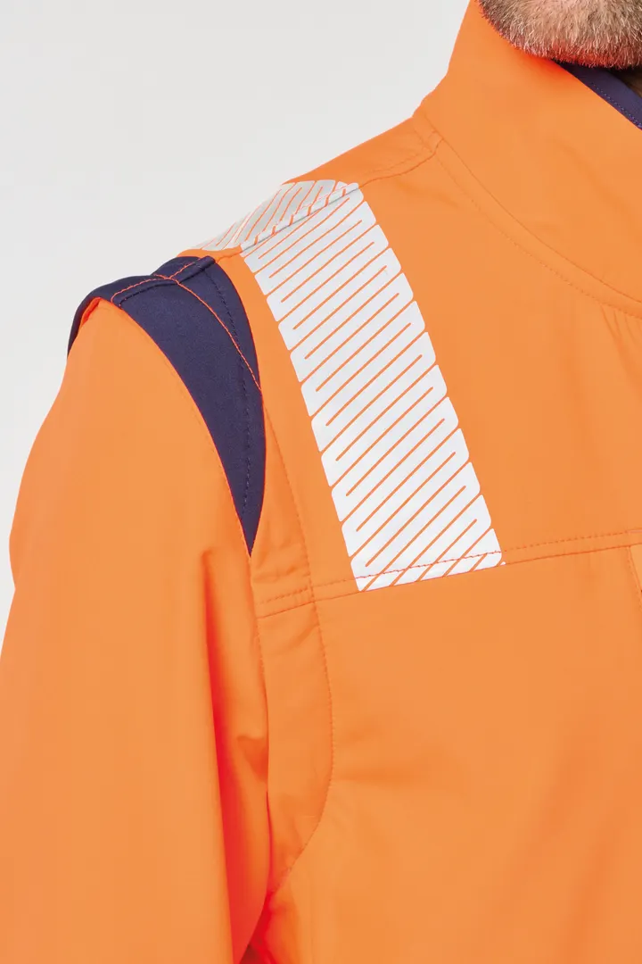 Recycelte Safety Softshell-Jacke mit abnehmbaren Ärmeln 8