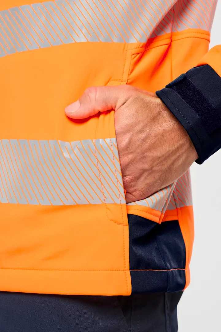 Recycelte Safety Softshell-Jacke mit abnehmbaren Ärmeln 11