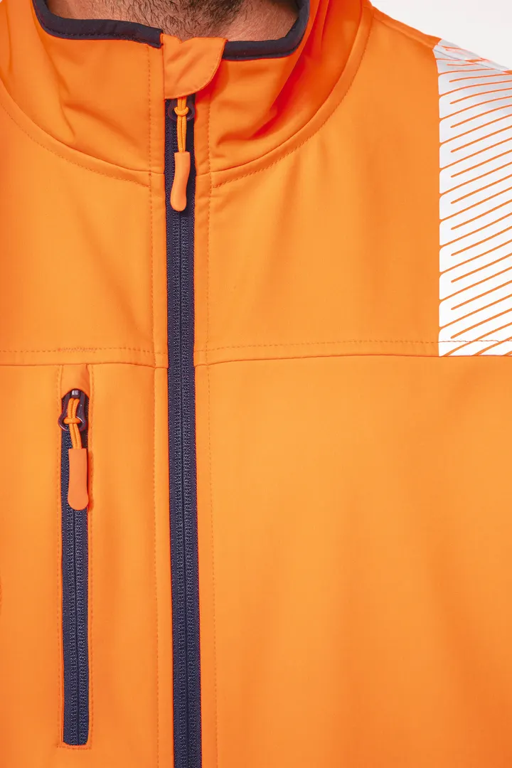 Recycelte Safety Softshell-Jacke mit abnehmbaren Ärmeln 17