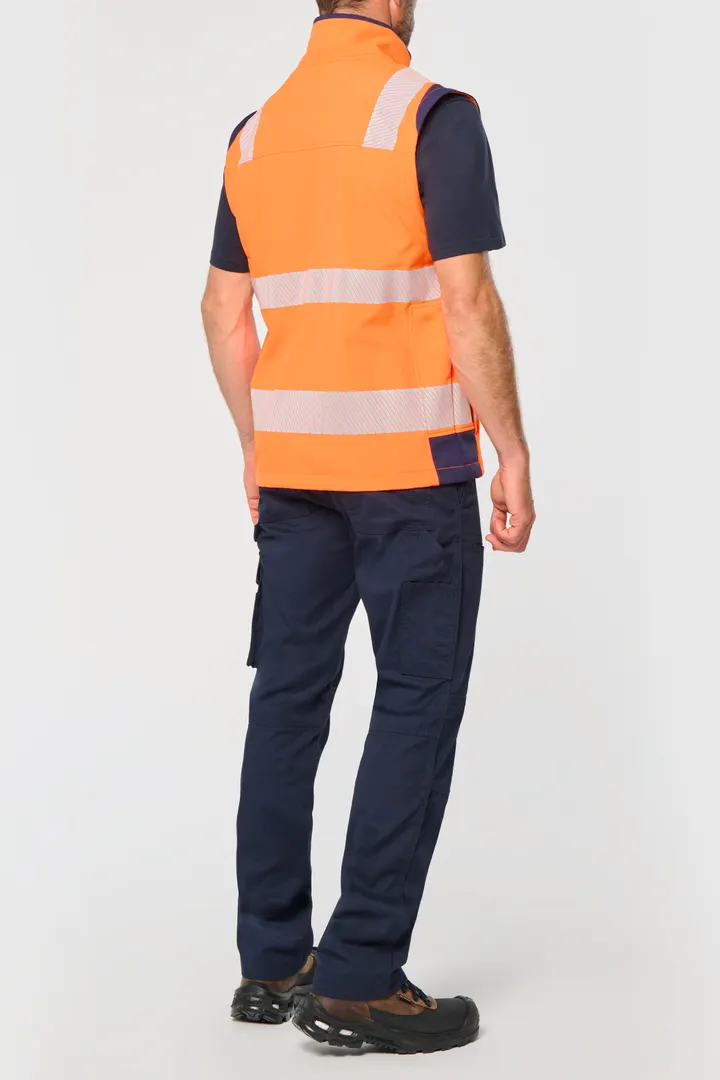 Recycelte Safety Softshell-Jacke mit abnehmbaren Ärmeln 5