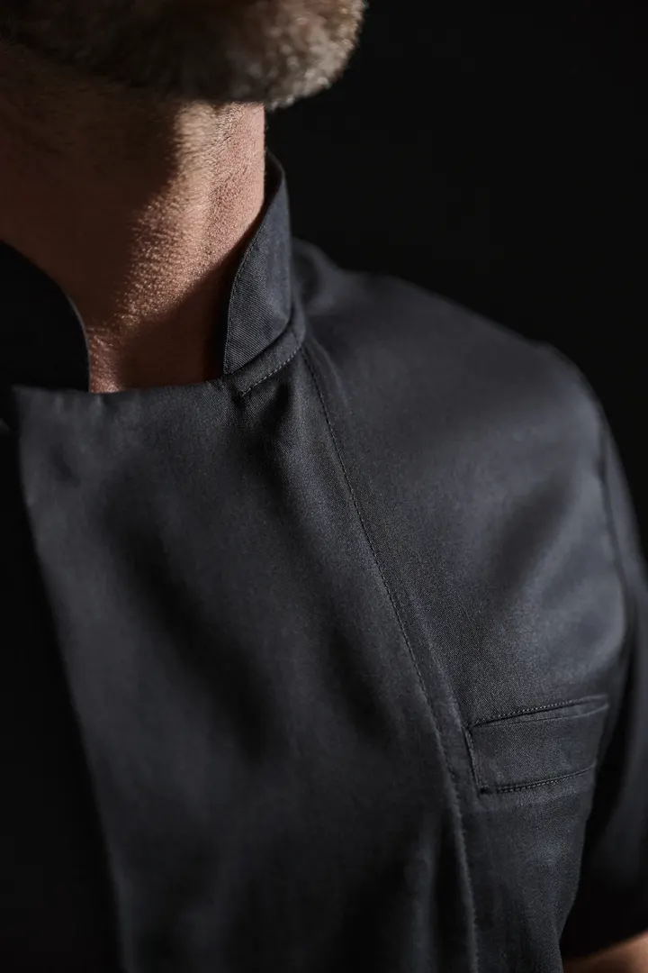 Umweltfreundliche Unisex-Kochjacke mit kurzen Ärmeln 21