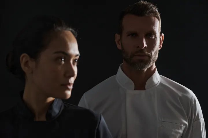 Veste de cuisine écoresponsable et respirante manches courtes unisexe 10