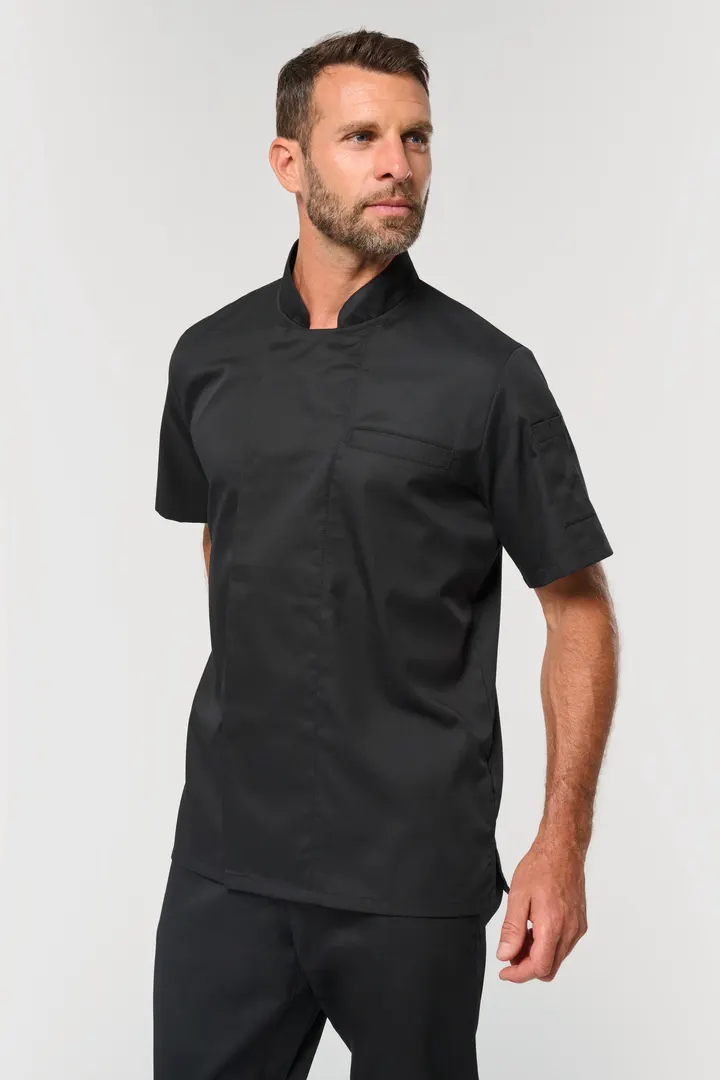 Veste de cuisine écoresponsable et respirante manches courtes unisexe 14