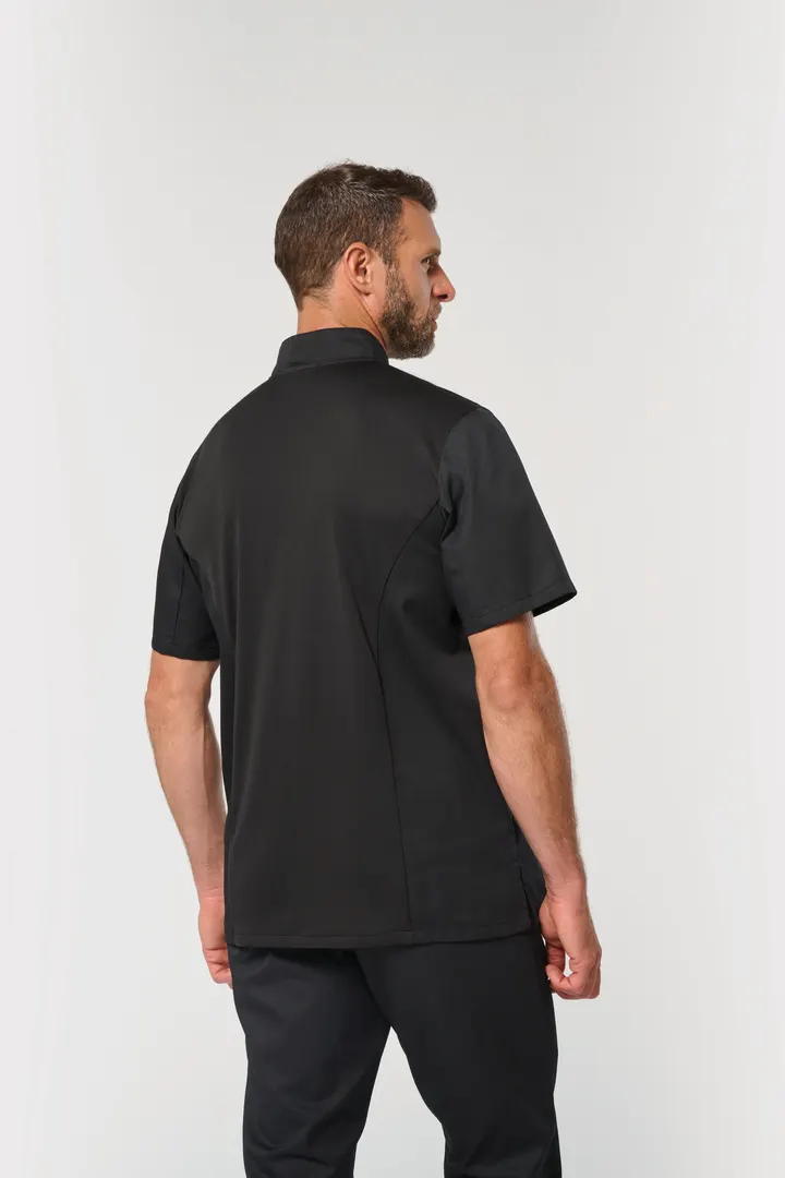 Veste de cuisine écoresponsable et respirante manches courtes unisexe 15