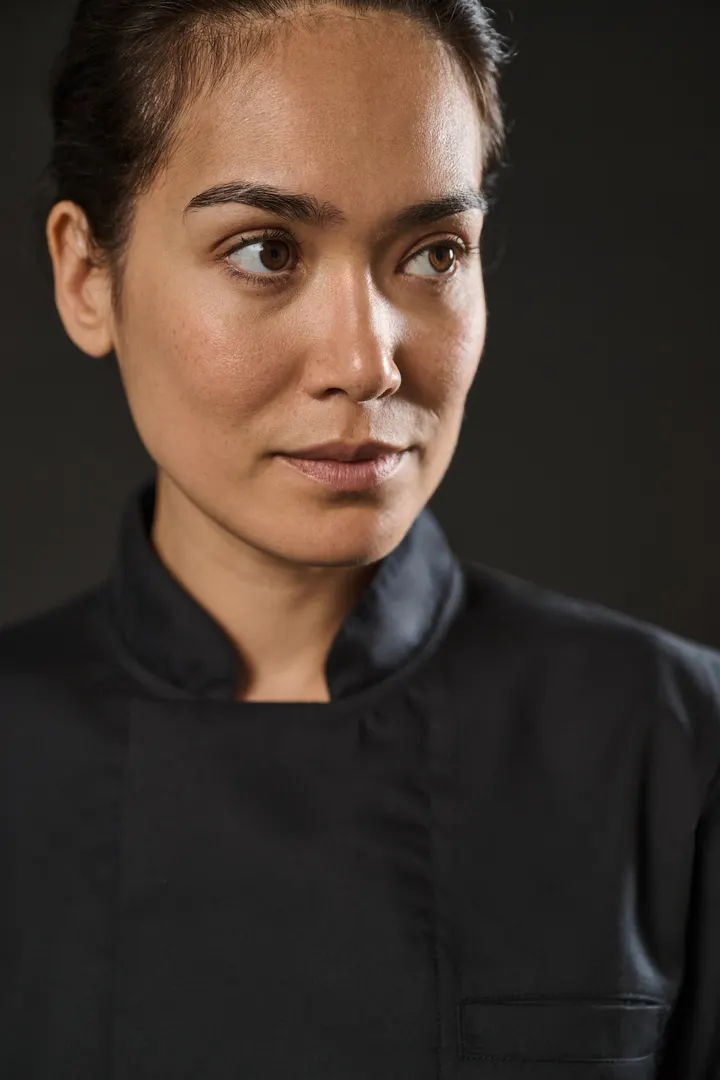 Veste de cuisine écoresponsable et respirante manches courtes unisexe 18