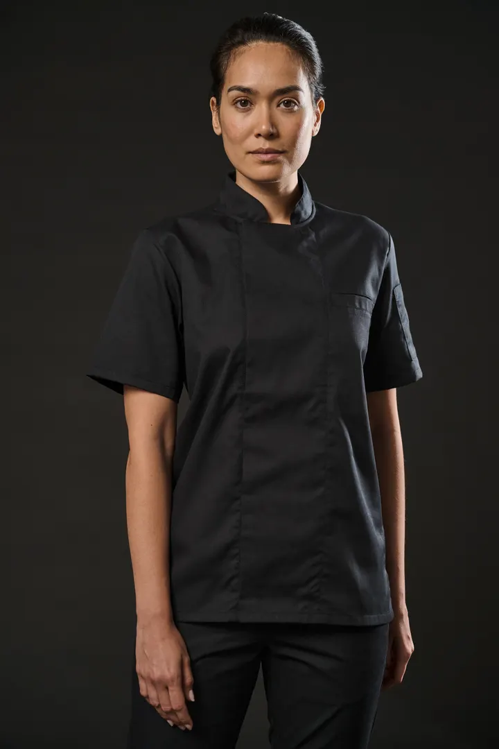Veste de cuisine écoresponsable et respirante manches courtes unisexe 20