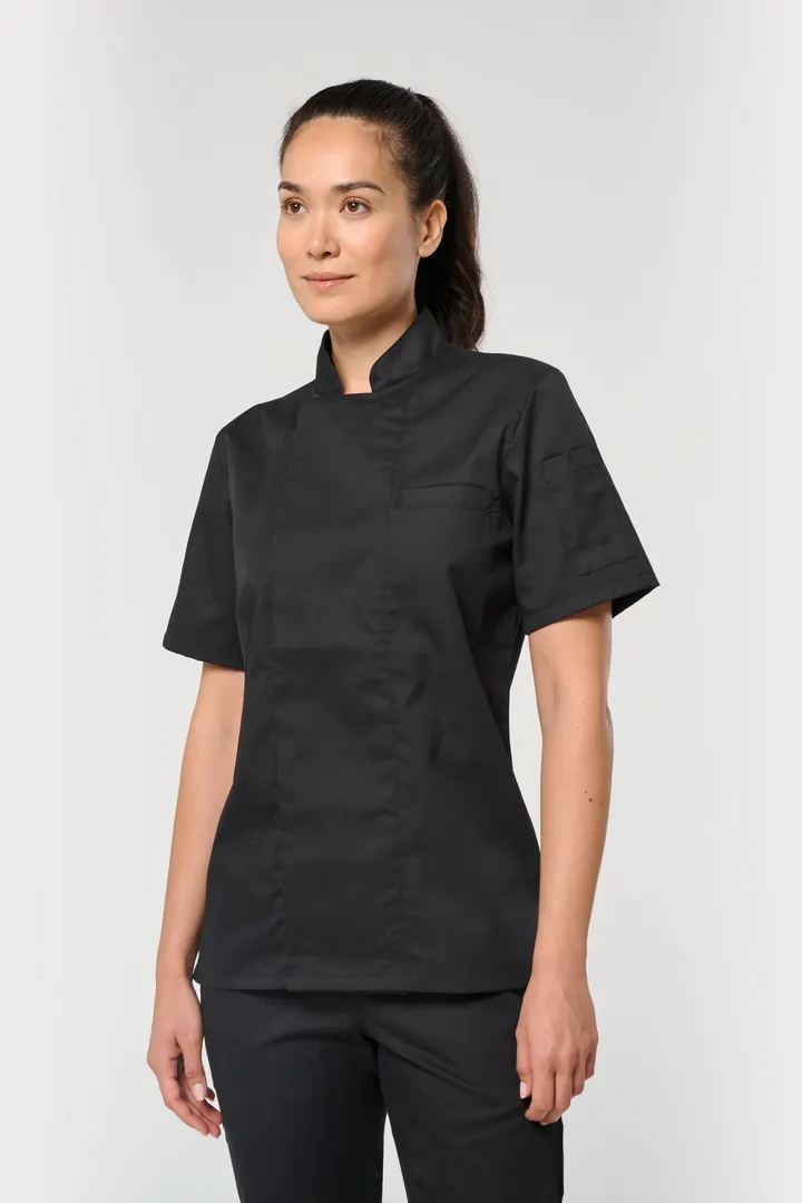 Veste de cuisine écoresponsable et respirante manches courtes unisexe 4