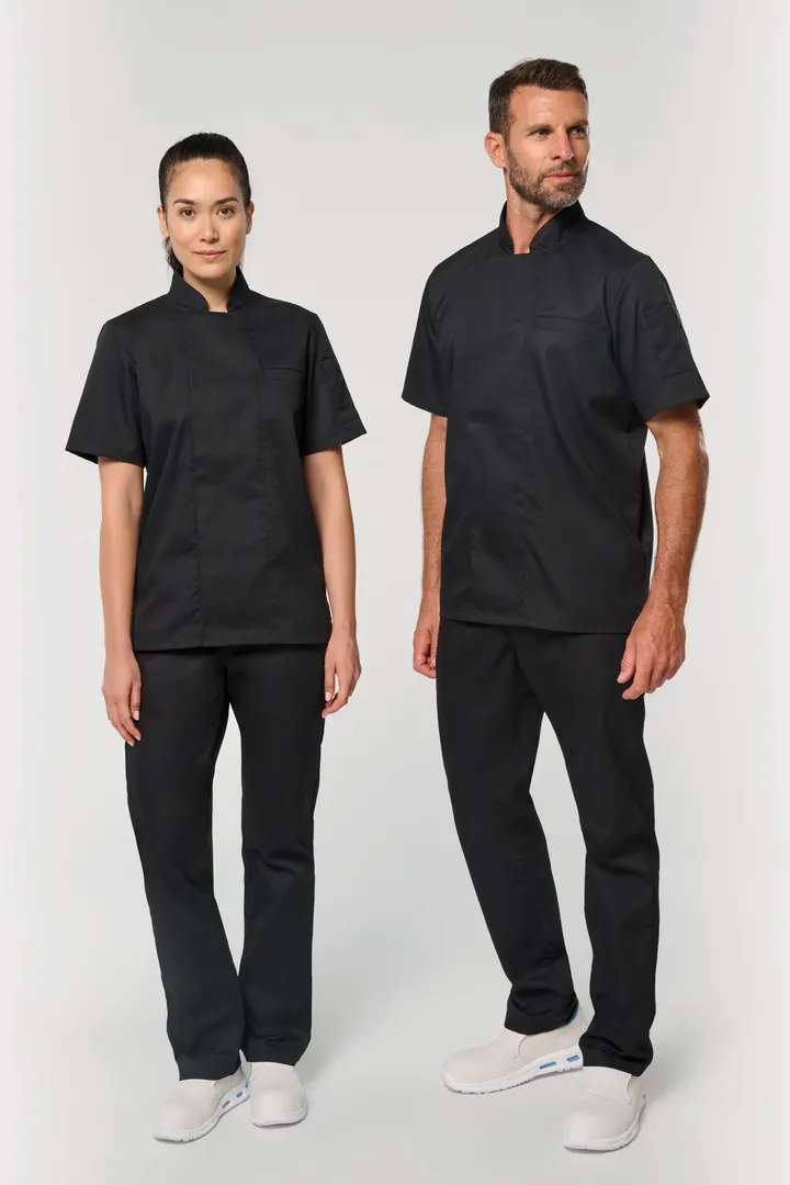 Veste de cuisine écoresponsable et respirante manches courtes unisexe 6