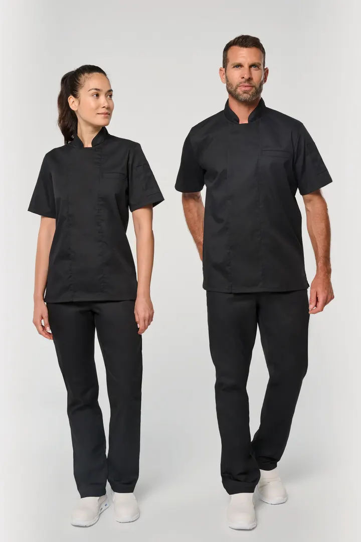 Veste de cuisine écoresponsable et respirante manches courtes unisexe 7