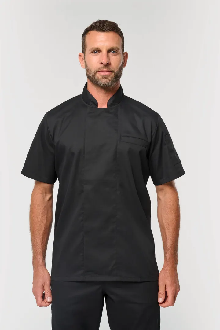 Veste de cuisine écoresponsable et respirante manches courtes unisexe 9