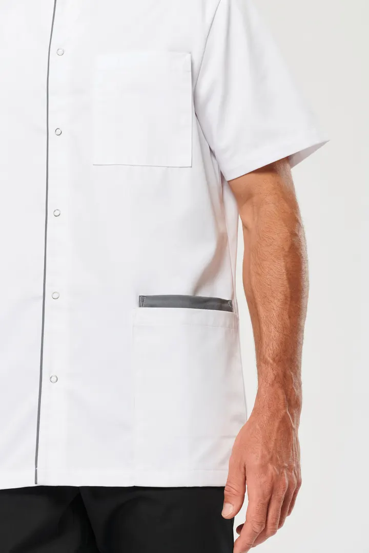 Blouse polycoton avec boutons-pression homme 17