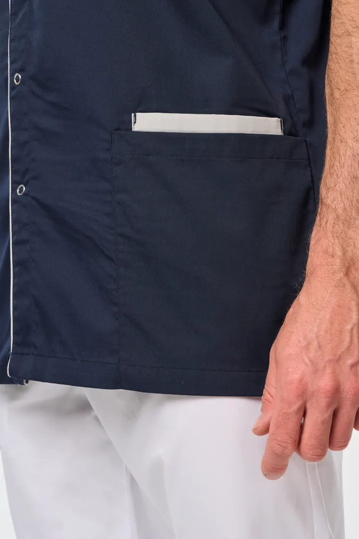 Blouse polycoton avec boutons-pression homme 4