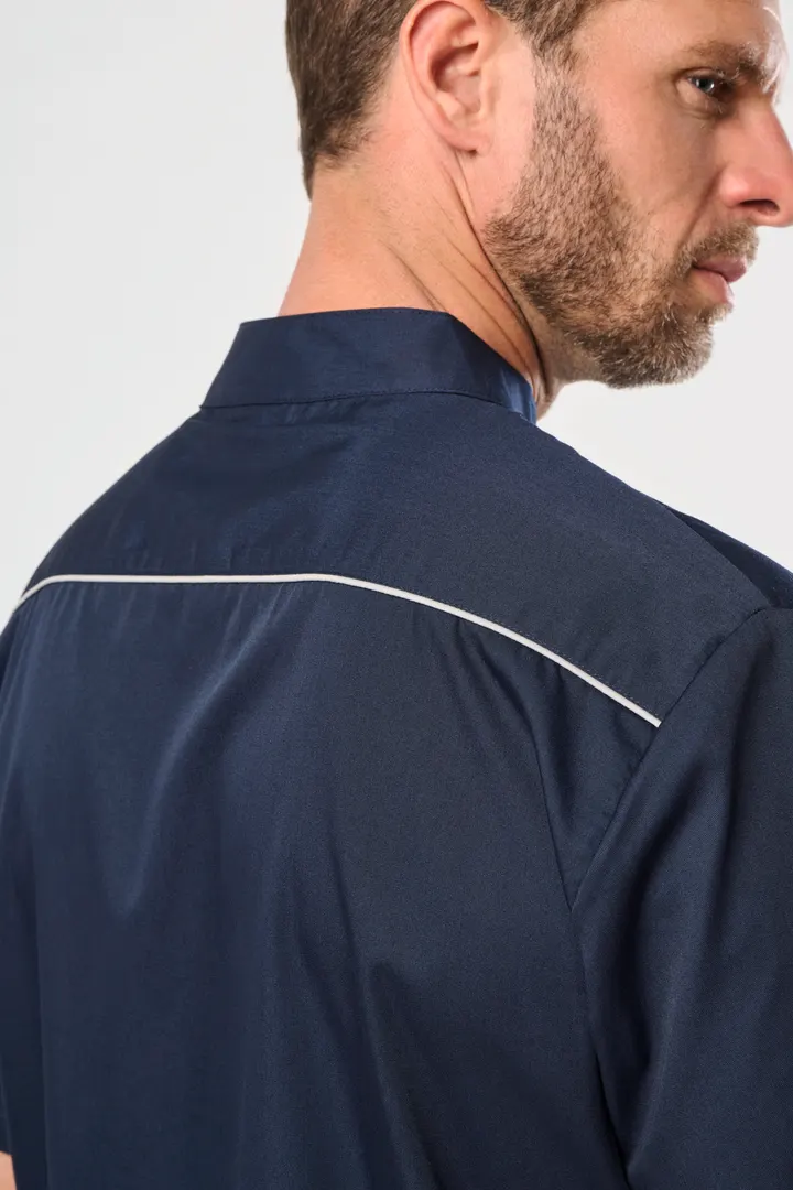 Blouse polycoton avec boutons-pression homme 6