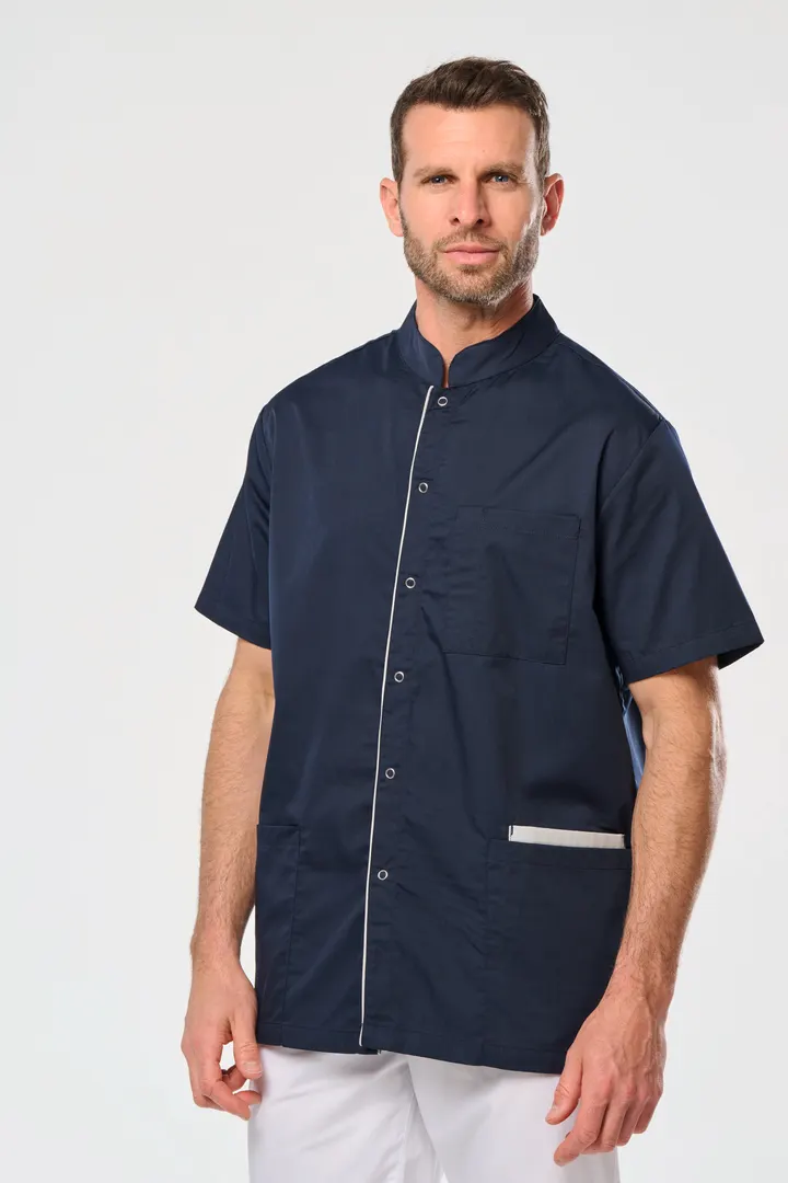 Blouse polycoton avec boutons-pression homme 8