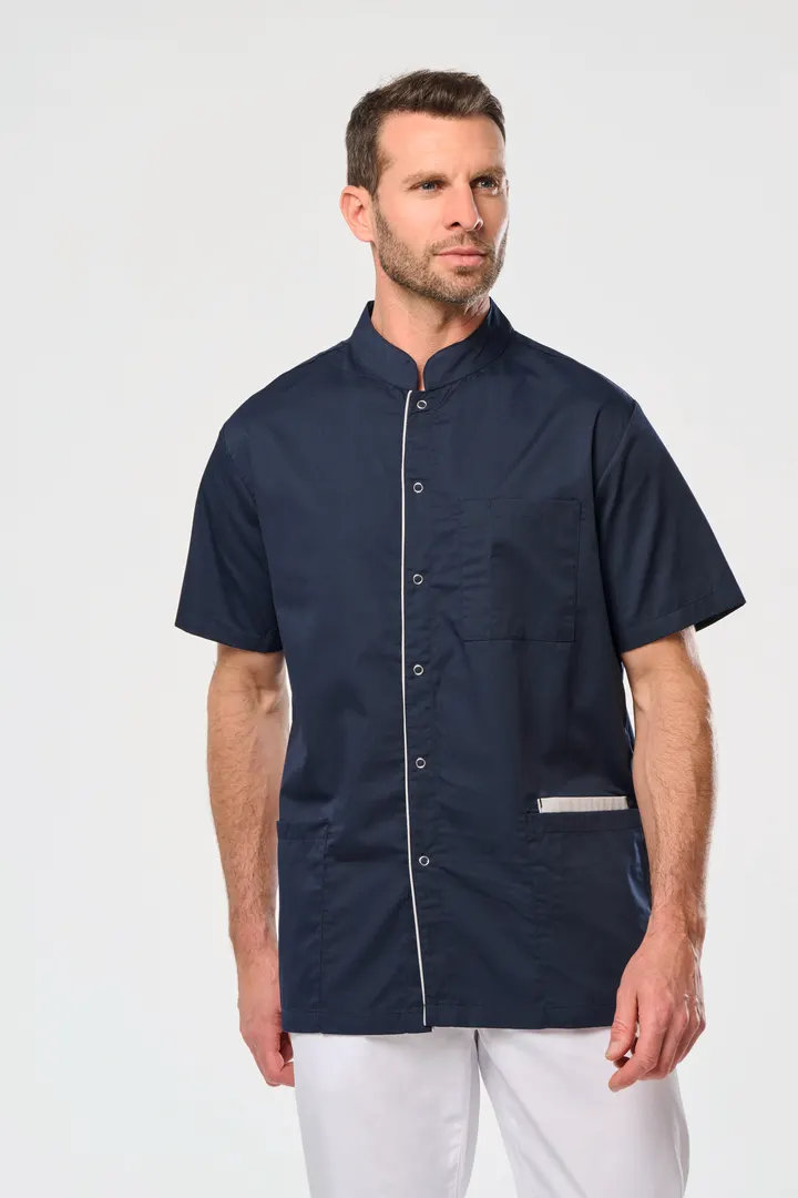Blouse polycoton avec boutons-pression homme 9