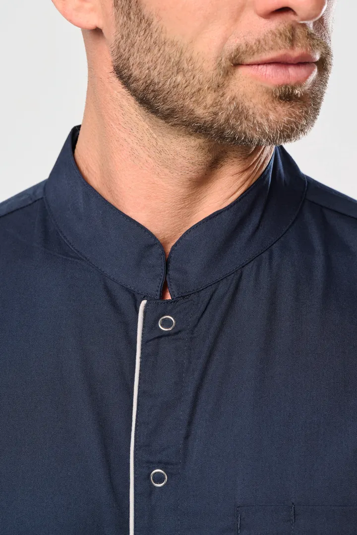 Blouse polycoton avec boutons-pression homme 10