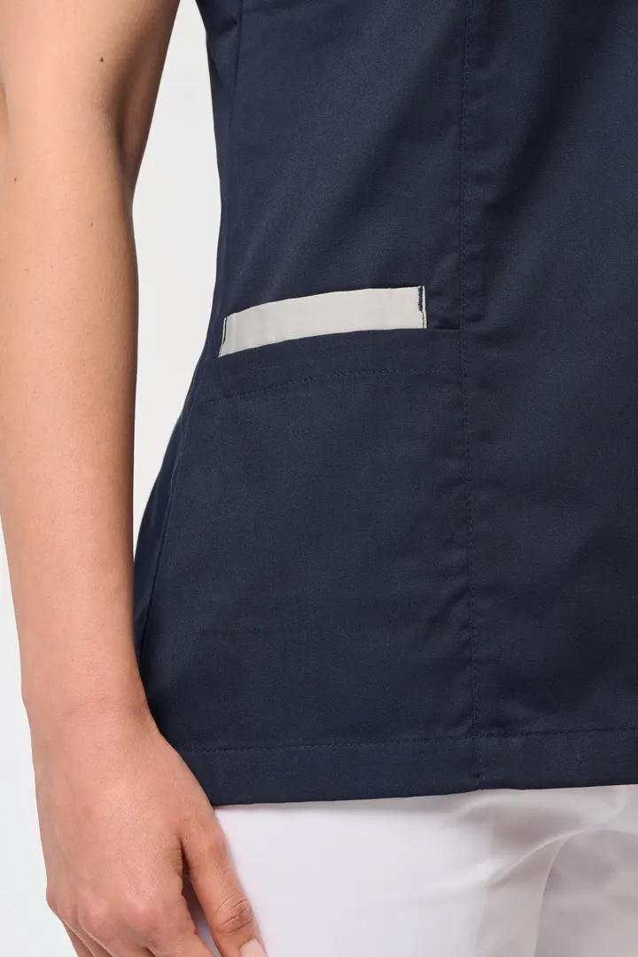 Damenkittel aus Baumwollpolyester mit Druckknöpfen 4