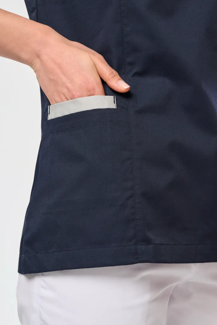 Damenkittel aus Baumwollpolyester mit Druckknöpfen 8
