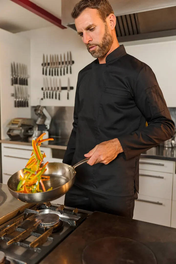 Veste de cuisine écoresponsable manches longues unisexe 24