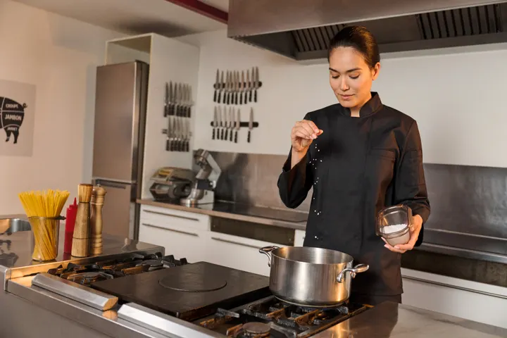 Veste de cuisine écoresponsable manches longues unisexe 25