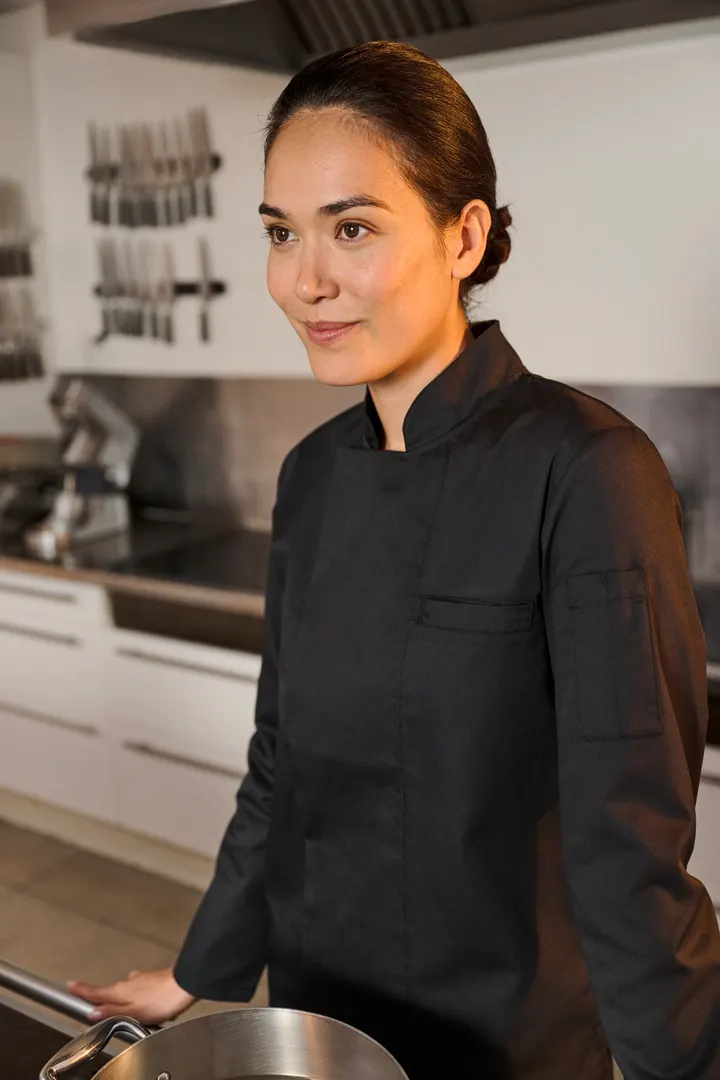 Veste de cuisine écoresponsable manches longues unisexe 26