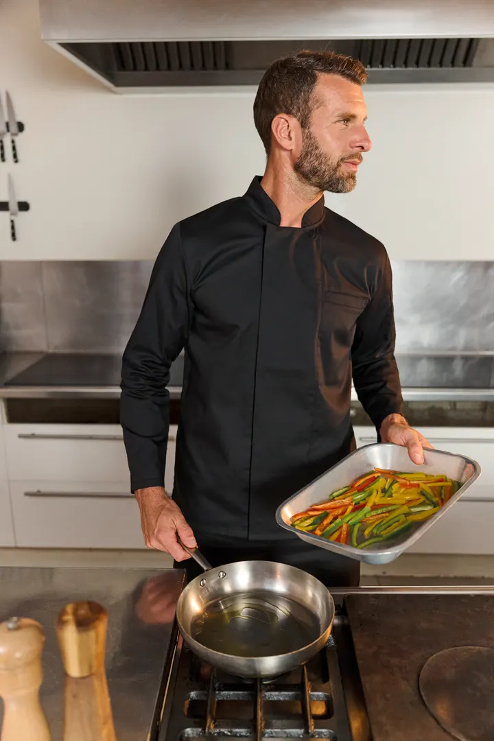 Veste de cuisine écoresponsable manches longues unisexe 28