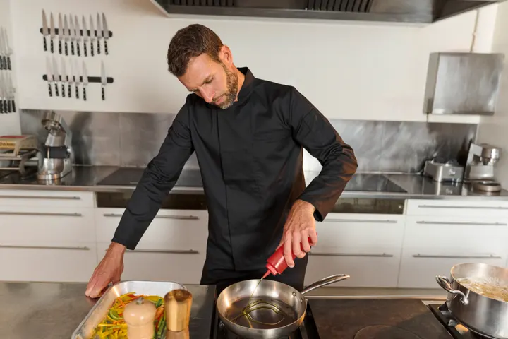 Veste de cuisine écoresponsable manches longues unisexe 29