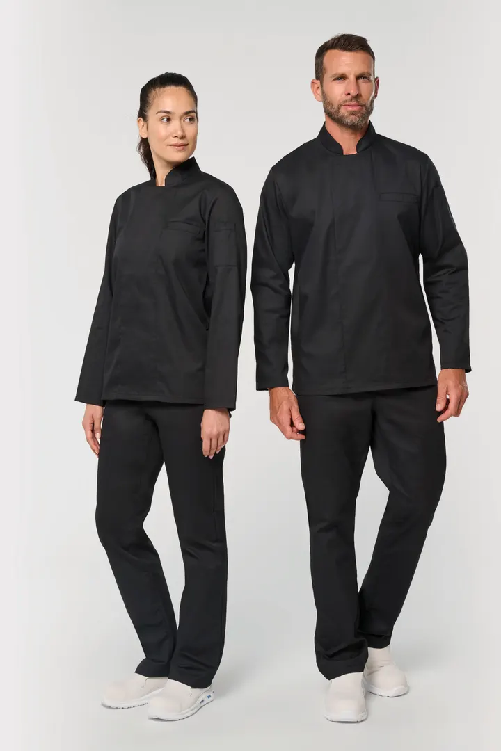 Veste de cuisine écoresponsable manches longues unisexe 3