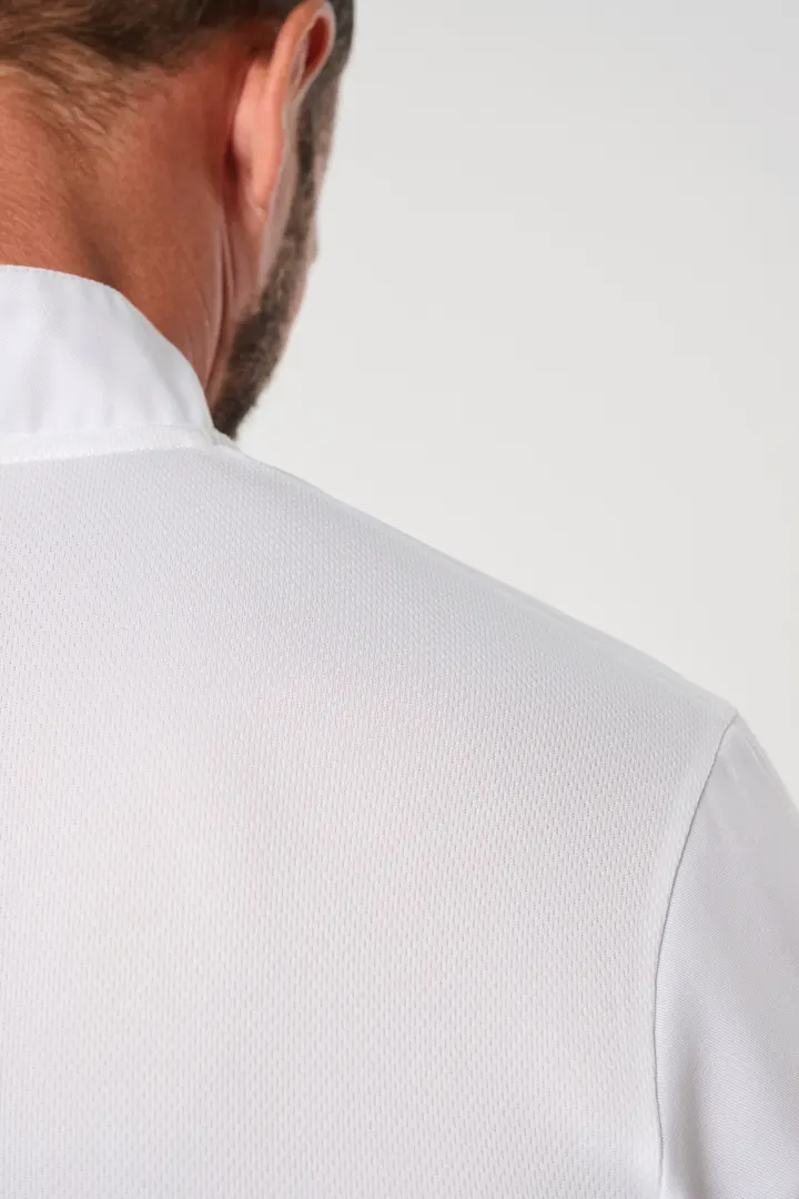 Veste de cuisine écoresponsable et respirante manches longues unisexe 16