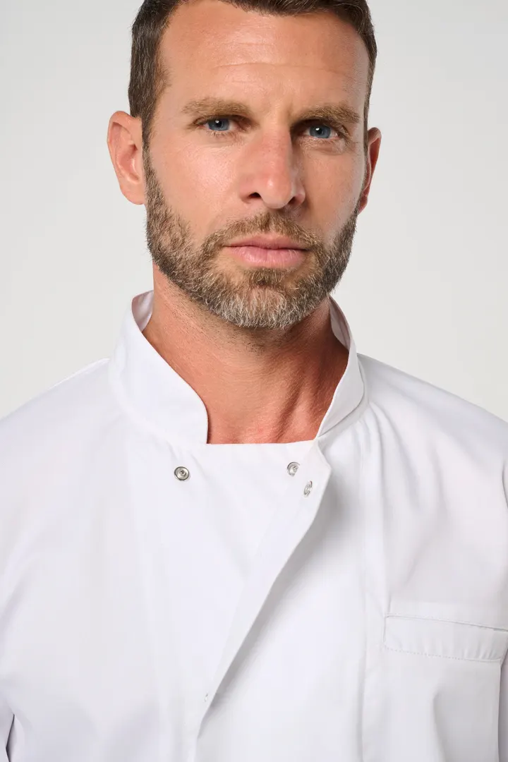 Veste de cuisine écoresponsable et respirante manches longues unisexe 17