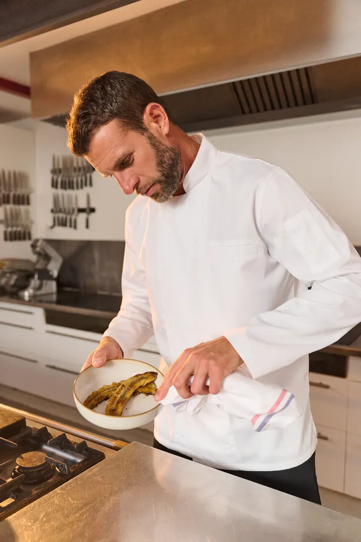 Veste de cuisine écoresponsable et respirante manches longues unisexe 25
