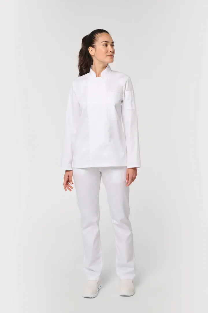 Veste de cuisine écoresponsable et respirante manches longues unisexe 5