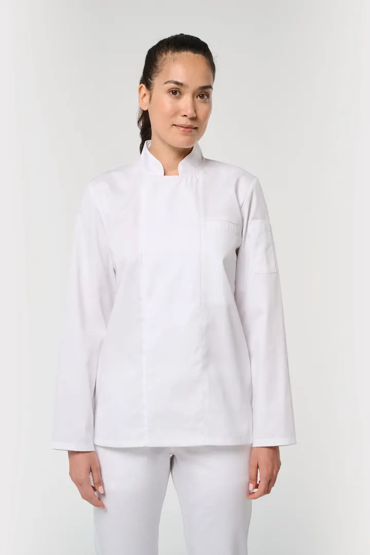 Veste de cuisine écoresponsable et respirante manches longues unisexe 7