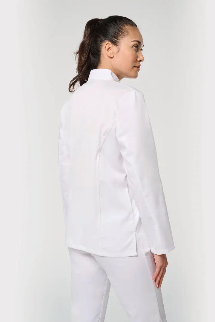 Veste de cuisine écoresponsable et respirante manches longues unisexe 8