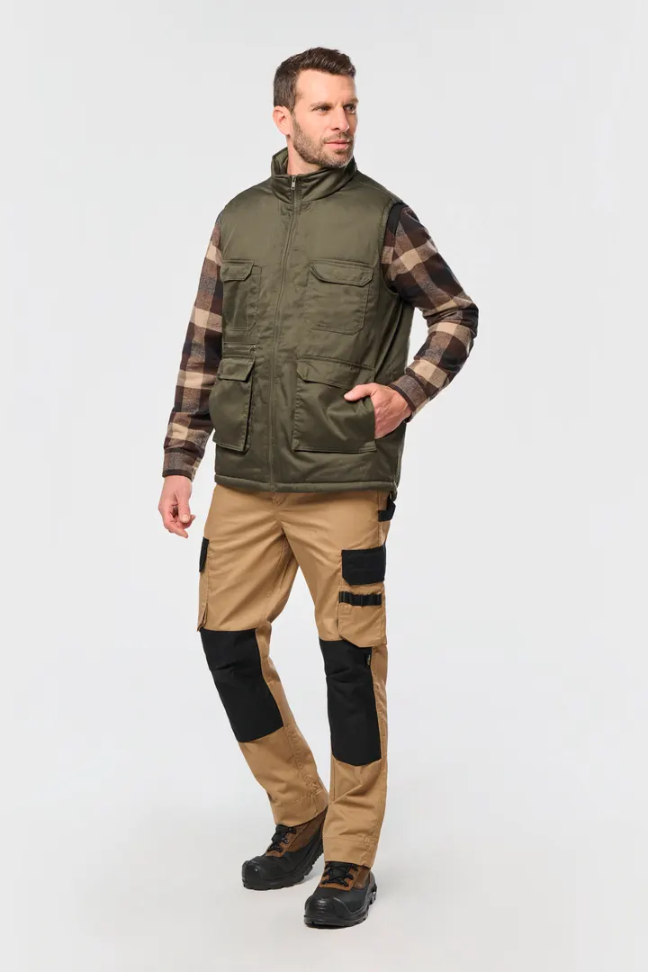Gefütterte Unisex-Weste aus Baumwollpolyester 13