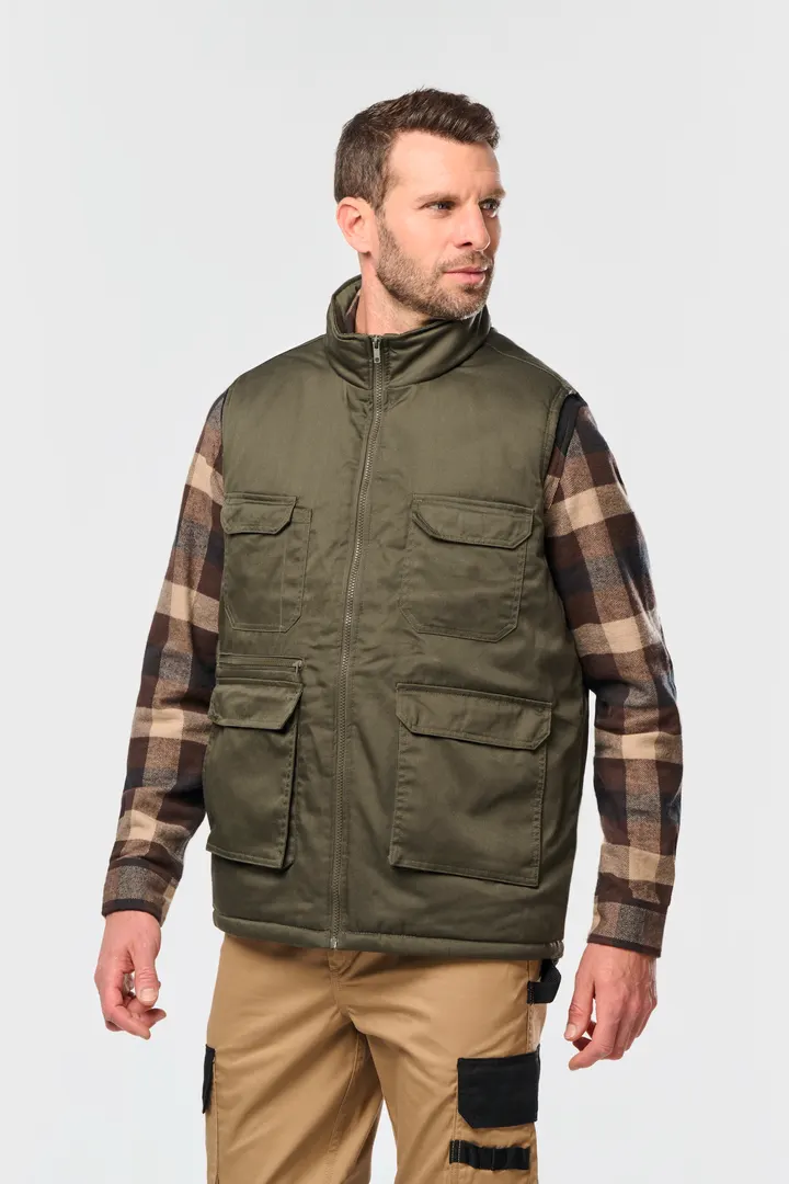 Gefütterte Unisex-Weste aus Baumwollpolyester 14
