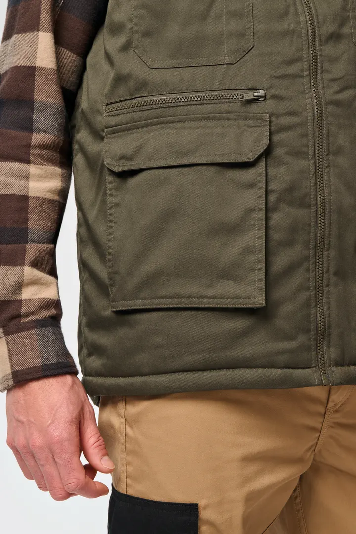 Gefütterte Unisex-Weste aus Baumwollpolyester 17