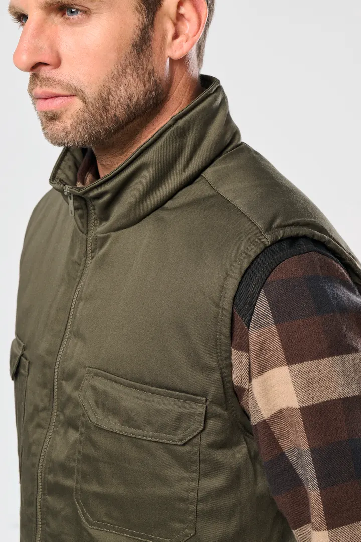 Gefütterte Unisex-Weste aus Baumwollpolyester 19