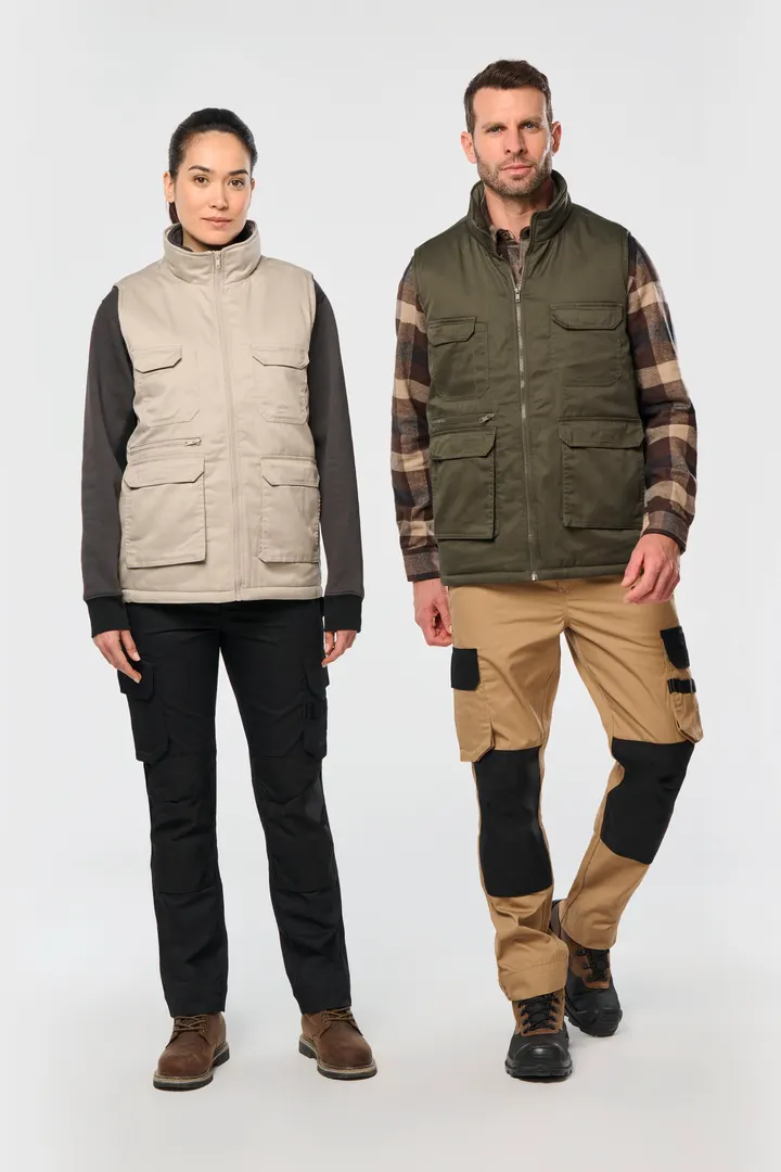 Gefütterte Unisex-Weste aus Baumwollpolyester 20