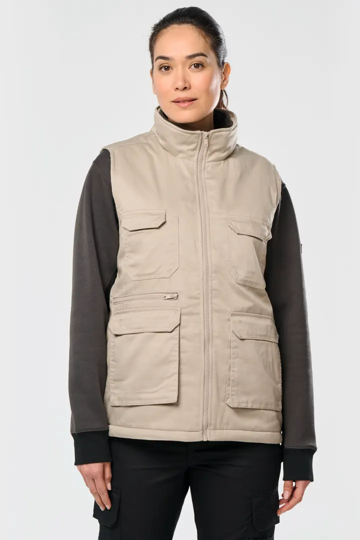 Gefütterte Unisex-Weste aus Baumwollpolyester 4